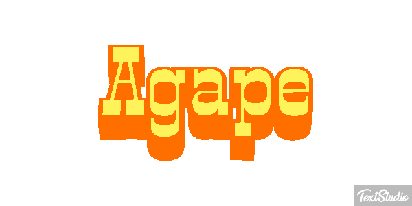Agape Efekt tekstowy