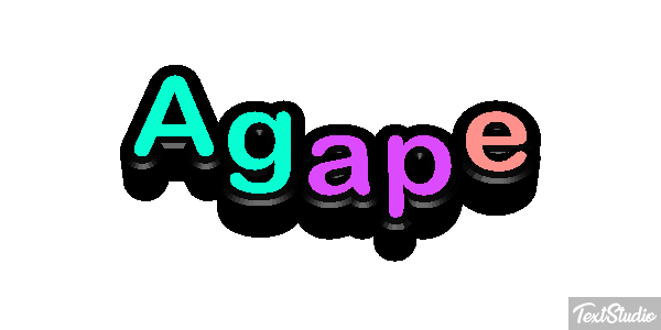Agape Efekt tekstowy