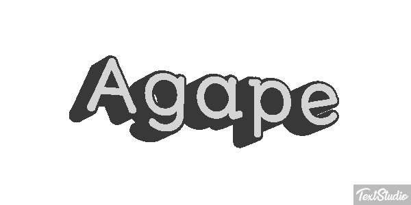 Agape Efekt tekstowy