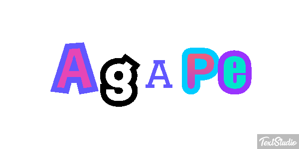 Agape Efekt tekstowy