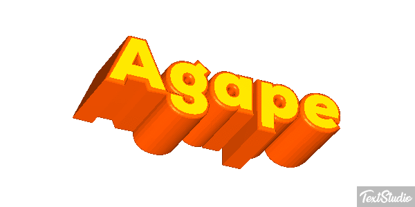 Agape Efekt tekstowy