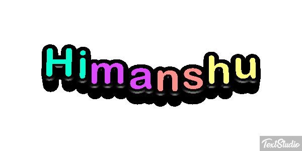 Himanshu Text effect