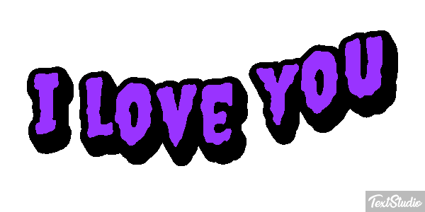 I love you Efeito do texto