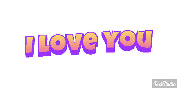 I love you Efeito do texto
