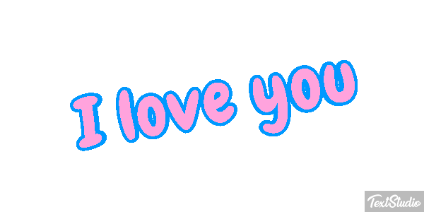 I love you Efeito do texto