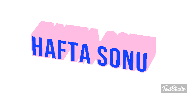 Hafta sonu Metin efekti