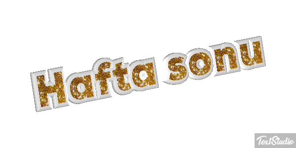 Hafta sonu Metin efekti