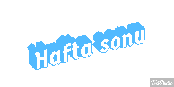 Hafta sonu Metin efekti