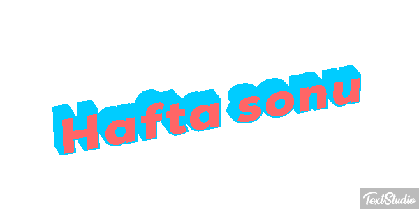 Hafta sonu Metin efekti
