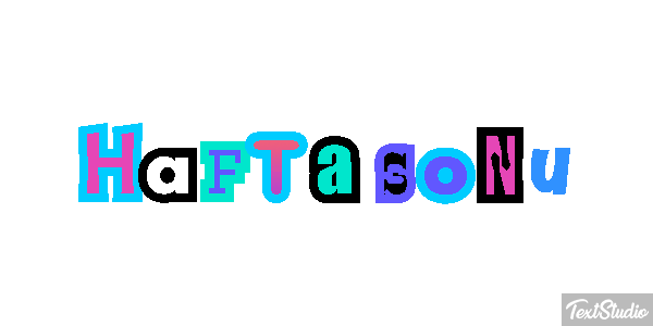 Hafta sonu Metin efekti