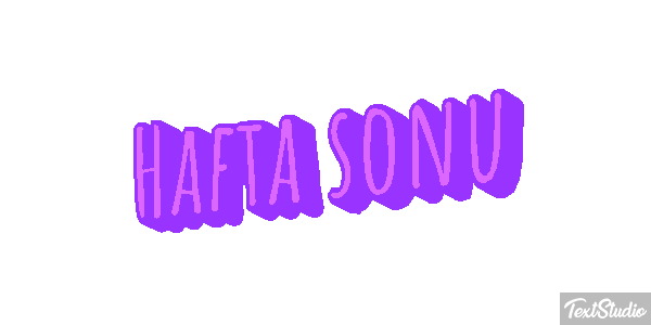 Hafta sonu Metin efekti