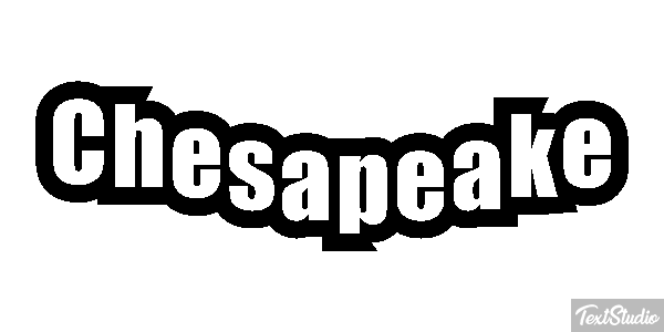 Chesapeake Text effect