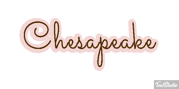 Chesapeake Text effect