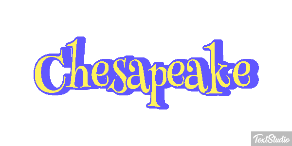 Chesapeake Text effect