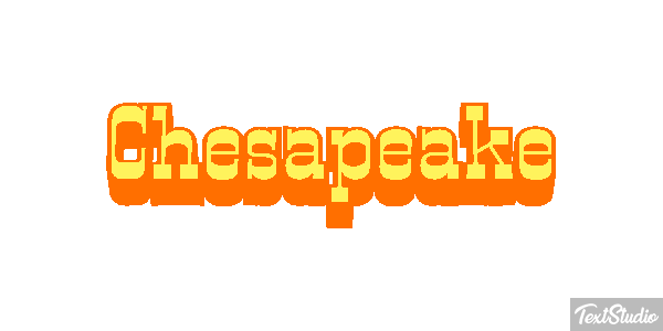 Chesapeake Text effect