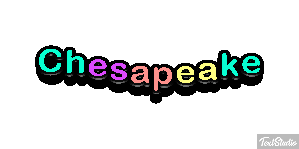 Chesapeake Text effect