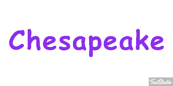 Chesapeake Text effect