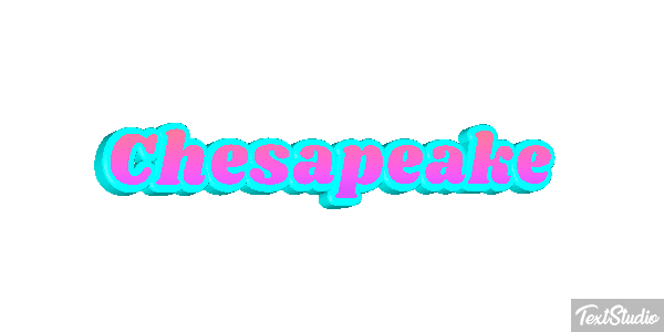 Chesapeake Text effect