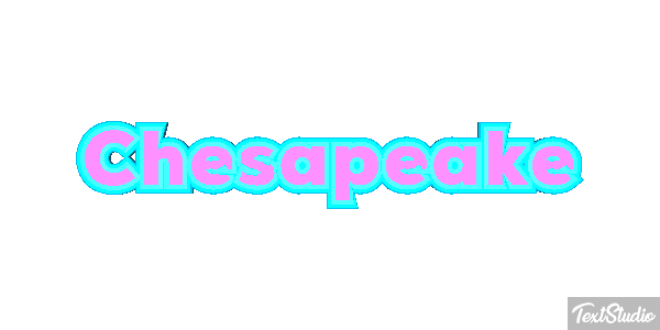 Chesapeake Text effect