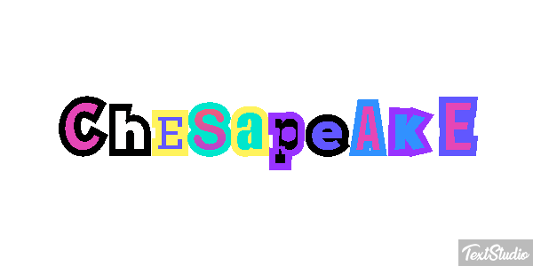 Chesapeake Text effect