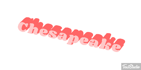 Chesapeake Text effect