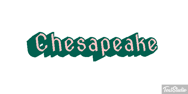 Chesapeake Text effect