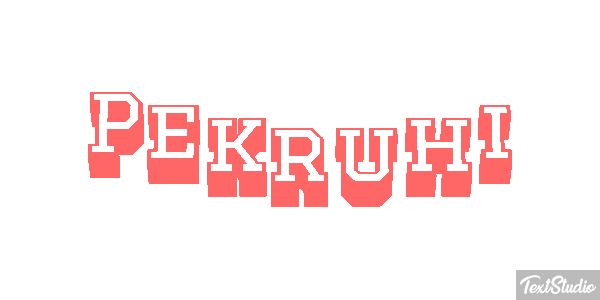 Pekruhi Text effect