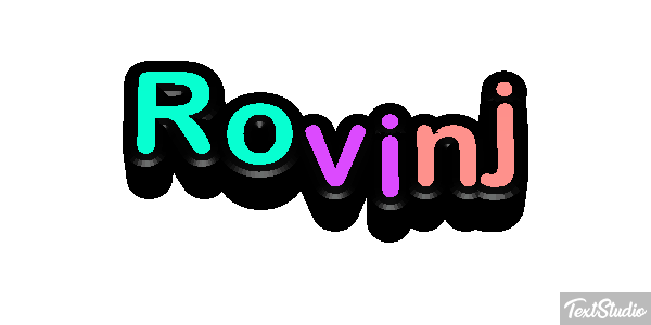 Rovinj Efekt tekstowy