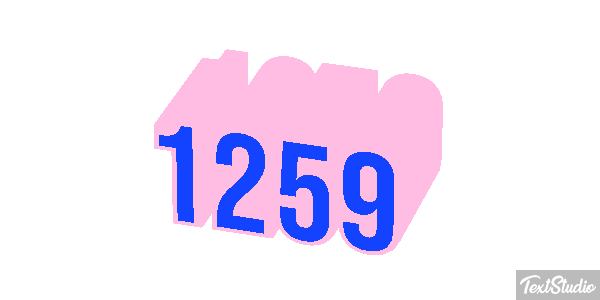 1259 Text effect