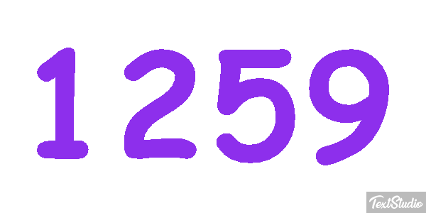 1259 Text effect