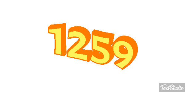 1259 Text effect