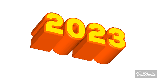 2023 Text effect