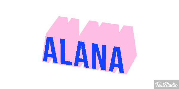 Alana Efecto de texto