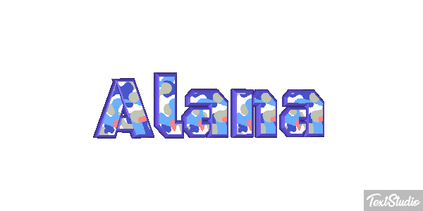 Alana Efecto de texto