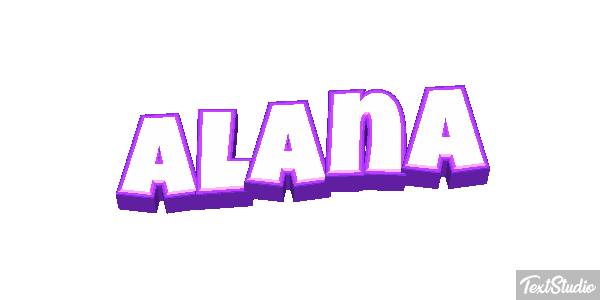 Alana Efecto de texto