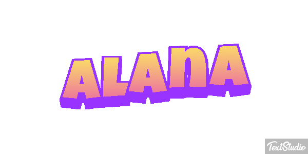 Alana Efecto de texto