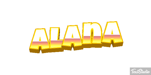 Alana Efecto de texto
