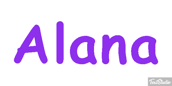 Alana Efecto de texto