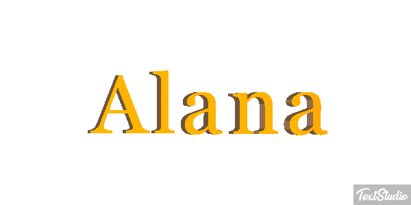 Alana Efecto de texto