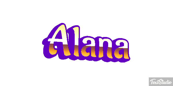 Alana Efecto de texto