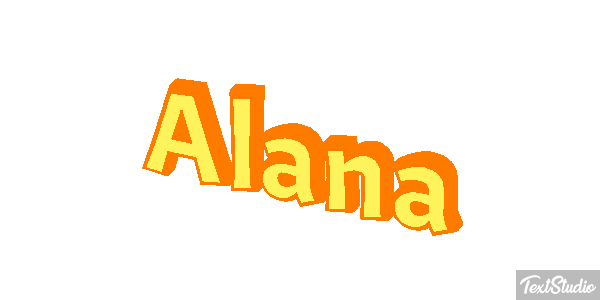Alana Efecto de texto