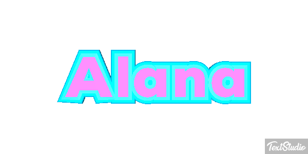 Alana Efecto de texto