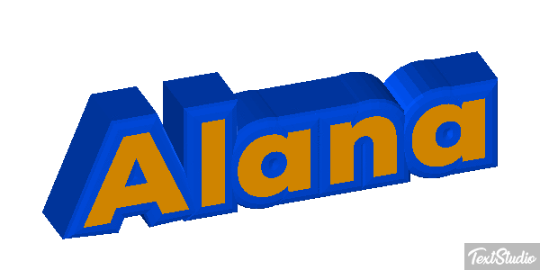 Alana Efecto de texto