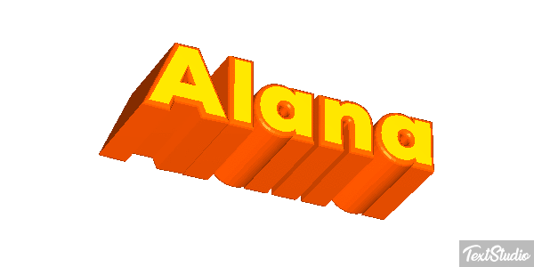 Alana Efecto de texto