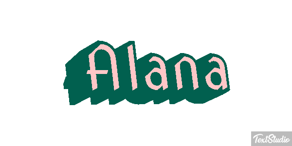 Alana Efecto de texto
