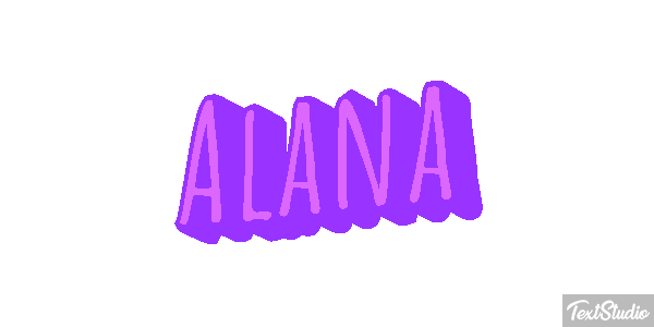 Alana Efecto de texto