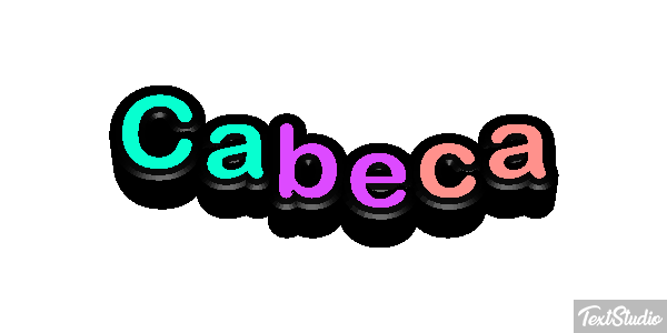 Cabeça Efeito do texto