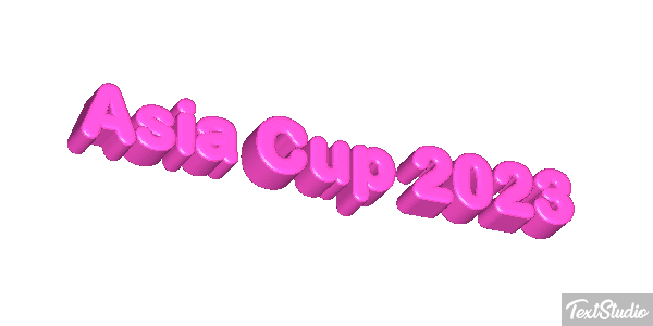 Asia Cup 2023 Texteffekt