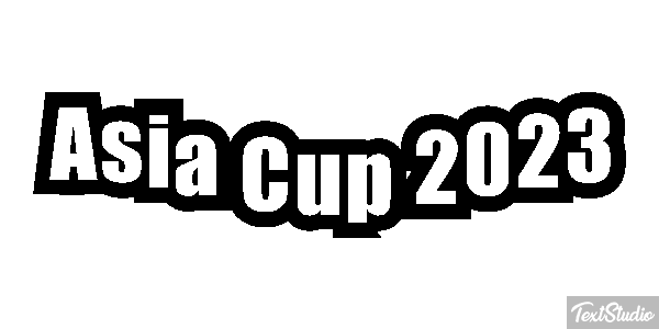 Asia Cup 2023 Texteffekt