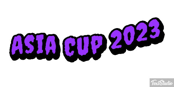 Asia Cup 2023 Texteffekt